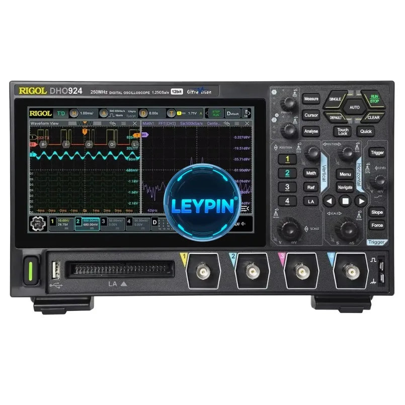 RIGOL DHO924 250MHz Digital Oscilloscope 12-bit Vertical Resolution 1.25 GSa/s Sample Rate 4 Analog Channels  lexso