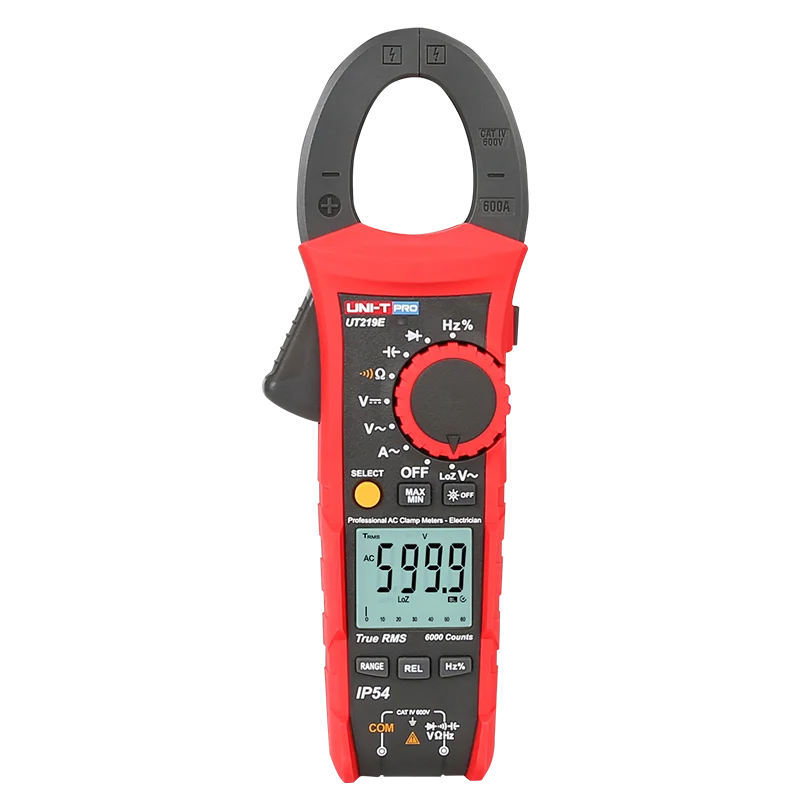 UNIT-T UT219E 600A 600V Portable Ammeter Professional Measurement Circuit Automatic Range Inductance Meter Clamp Meter lexso
