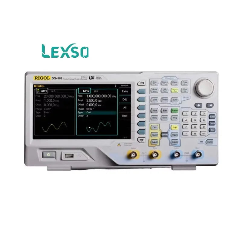 Rigol DG4162 160MHz 2CH Professional Arbitrary Waveform Generator r Warranty 44x26x28cm Size for High-performance Testing lexso