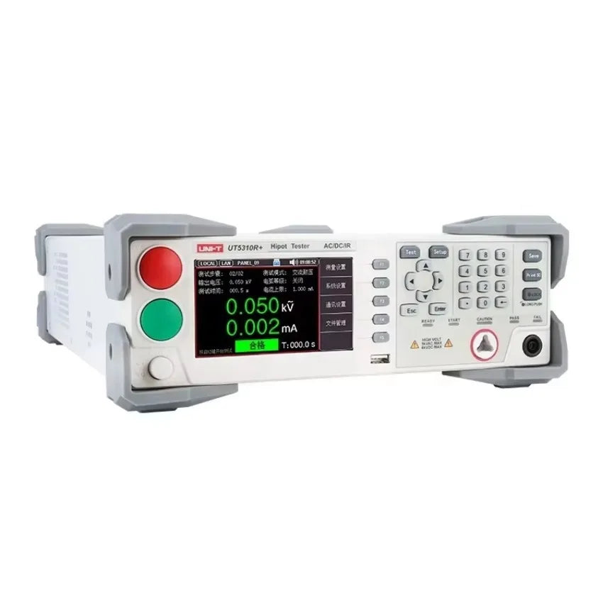UNI-T UT5310A+ Programmable HIPOT Tester AC DC Withstand Voltage Tester with RS232 Interface 4.3'' TFT LCD 1CH 5KV 10mA LS    ytdi