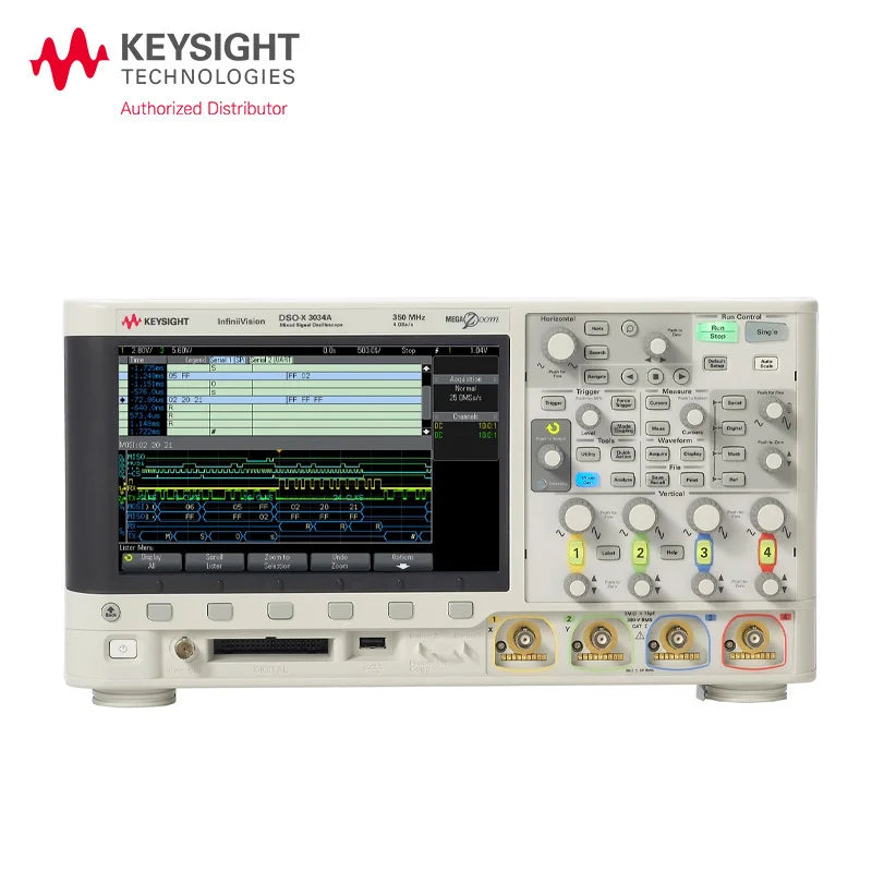 Keysight DSOX3034A Home/test InfiniiVision Oscilloscope Bandwidth350MHz/4 CH/4Mpts Depth/Rate 5GSa/s