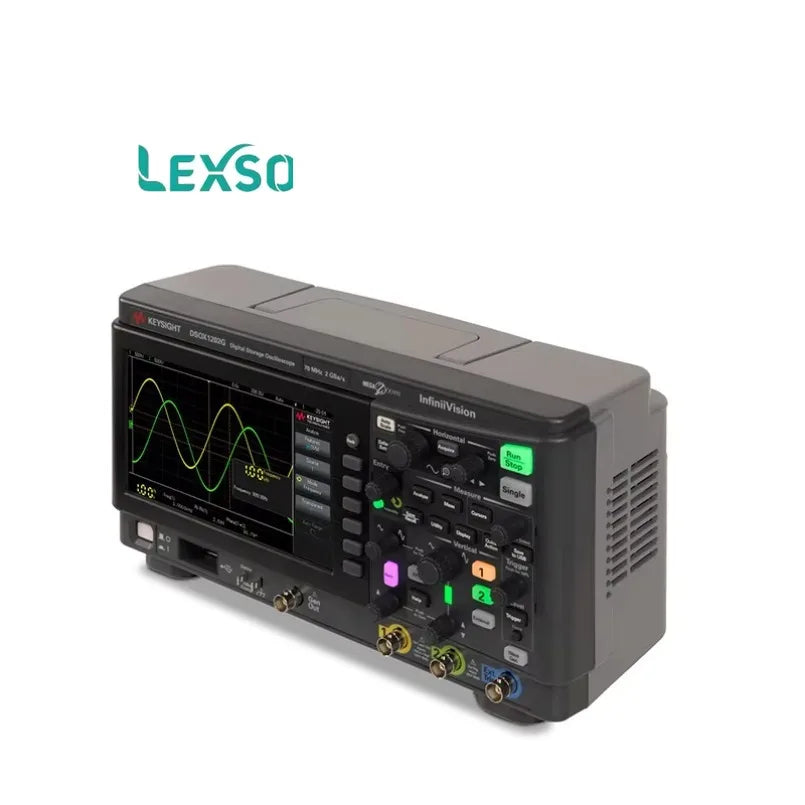 Keysight DSOX1202G 2-Channel Digital Oscilloscope with Built-In Waveform Generator 8-Bit Resolution 2 GSa/s Sample Rate lexso