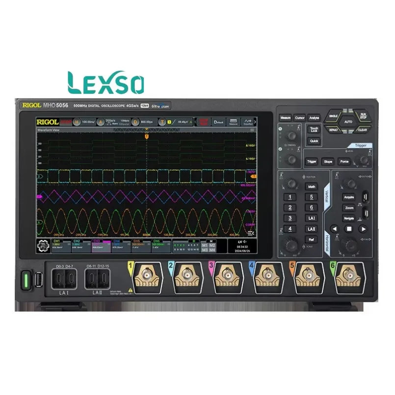 Rigol MHO/DHO5054 Analog 4/6/8 Channel Handheld Digital Oscilloscope HD Touch Screen 1GHz Bandwidth 3-Yea 1-Bit lexso