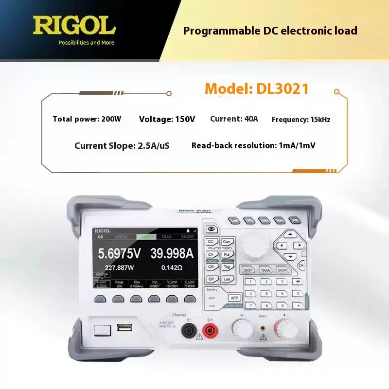 Rigol Genuine DL3031A/3021 Programmable DC Electronic Load High Cost-Performance Battery Capacity Tester