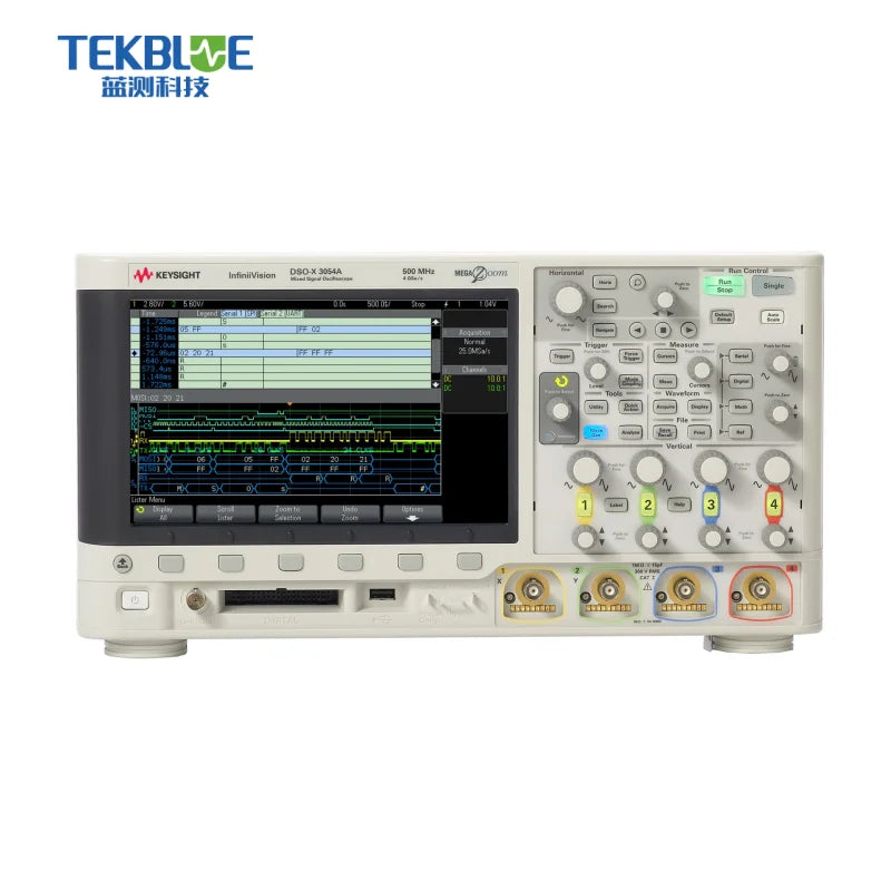 Keysight DSOX3034T 350MHz Bandwidth 5GSa/s Sample Rate 4 Analog Channels 4Mpts Memory 8-Bit Resolution Digital Oscilloscope