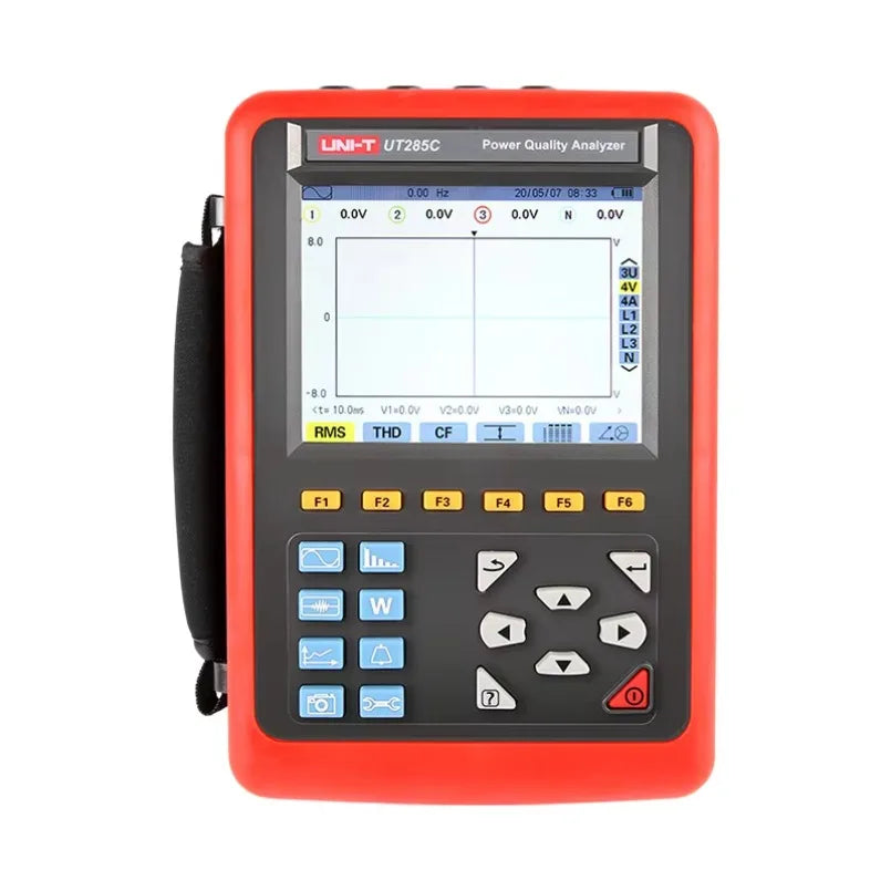 UNI-T UT285C 3 Phase Power Quality Analyzer Harmonics Power Quality Analyzer Power Analyzer Monitor with 1000A Current Clamp lexso