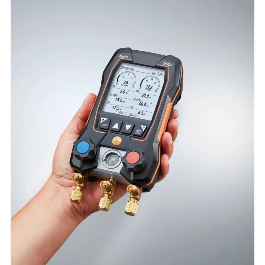 Testo 550s Smart Set - Smart Set Intelligent Digital Display Refrigerant Meter LS   ytdi