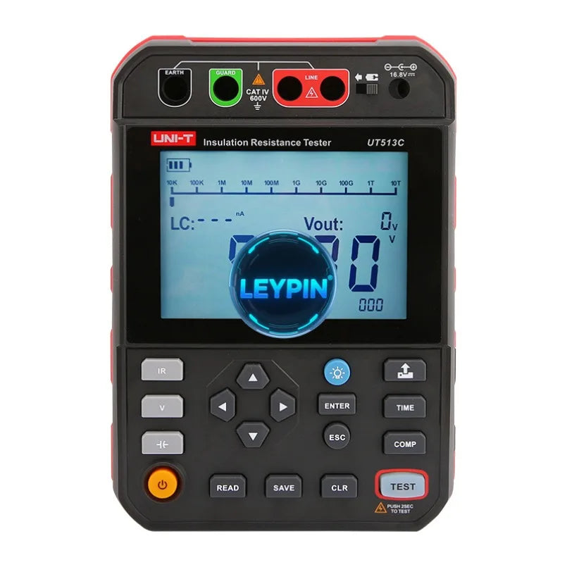 UNI-T UT513B 2.00T/UT513C 5.00T Resistance Testers 5kV  Data CAT IV 600V PI DAR Lithium Battery PC Software  lexso