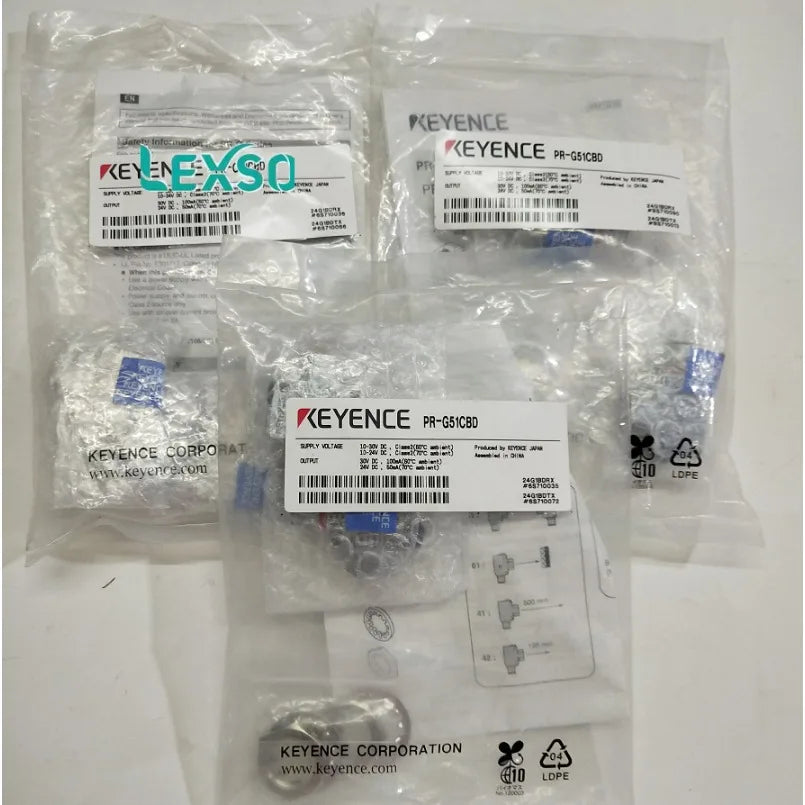 In Stock New KEYENCE Rectangular Diffuse Reflective Type Cable Type 120mm PR-G42N Photoelectric Sensors lexso
