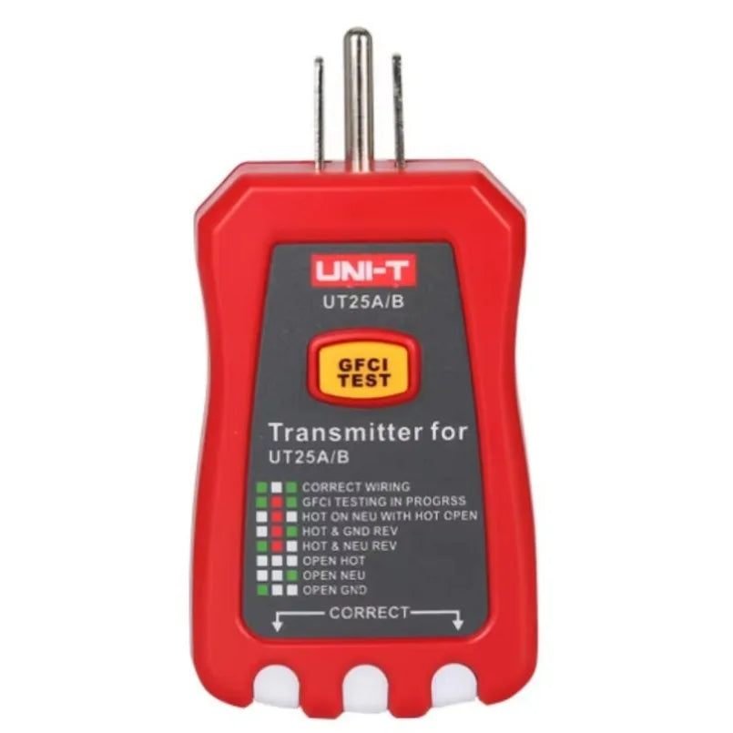 UNI-T UT25A Professional Automatic Circuit Breaker Finder Socket Tester Electrician Diagnostic-tool With LED Indicator lexso