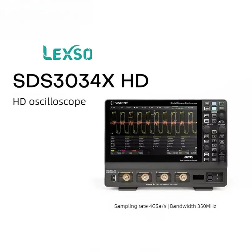 Siglent SDS 3034/3054/3104X Hd High-definition Digital Oscilloscope With 4g Sampling Rate And 12-bit Resolution  lexso