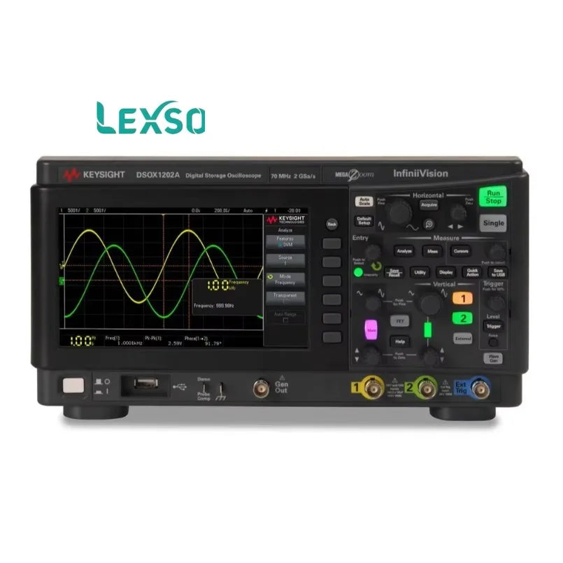 Keysight Technologies DSOX1202A InfiniiVision 1000 X Series, 70MHz Bench Oscilloscope, 2 Analogue Channels lexso