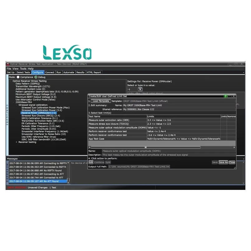 Keysight N4917BSCB Electronic Measuring Instrument Optical Receiver Stress for Test Solution lexso