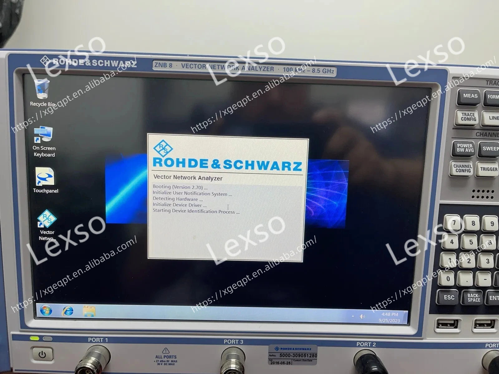 Rohde & Schwarz ZNB8 4port Vector Network Analyzer 100 KHz to 20 GHz R&S ZNB8    ytdi