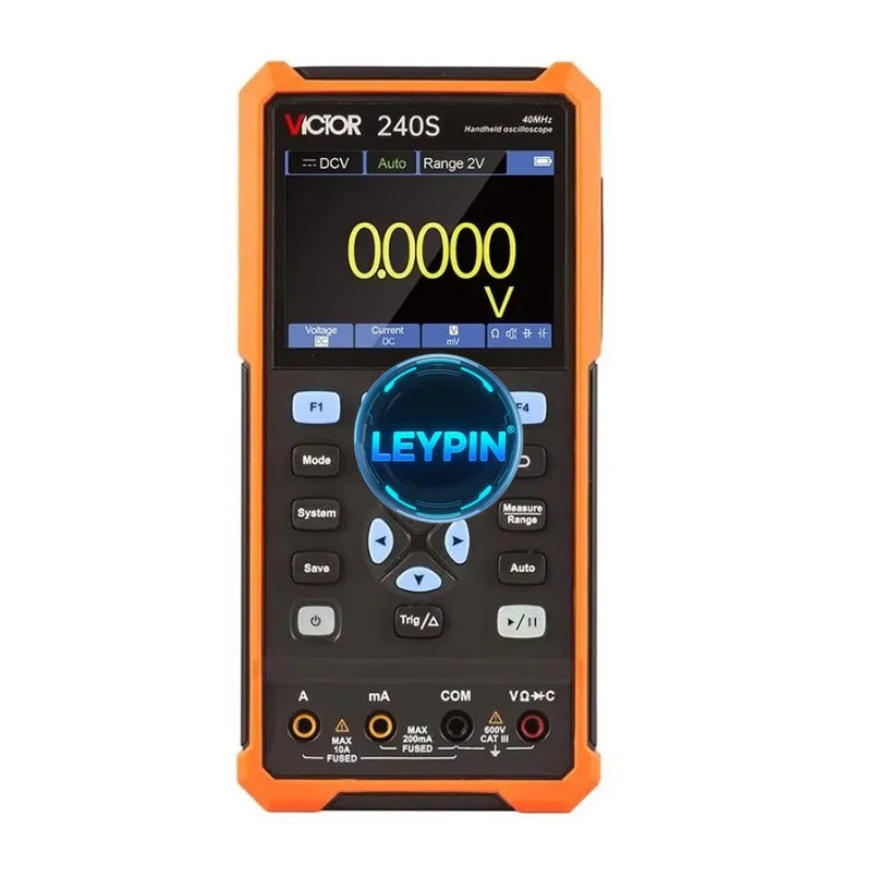 VICTOR 240S Handheld Oscilloscope and Multimeter  3 in 1Function 40MHz Dual Channel 4 1/2 Display 250M Sa/s    ytdi