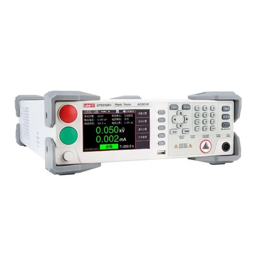 UNI-T UT5310D+ Programmable HIPOT Tester AC DC Withstand Voltage Tester with RS232 Interface 4.3'' TFT LCD 1CH 5KV 6KV 10mA LS    ytdi