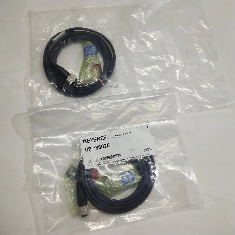 Keyence OP-88025 New Brand Sensor-to-controller Cable for 4-pin M12 Connector Type LR-T Series Laser Sensor lexso   ytdi