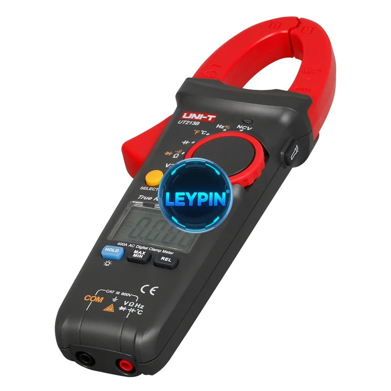 UNI-T UT213B Digital Clamp Meter Voltage Resistance Capacitance Multimeter Temperature Auto Range 400A 600V True RMS 4000  ytdi