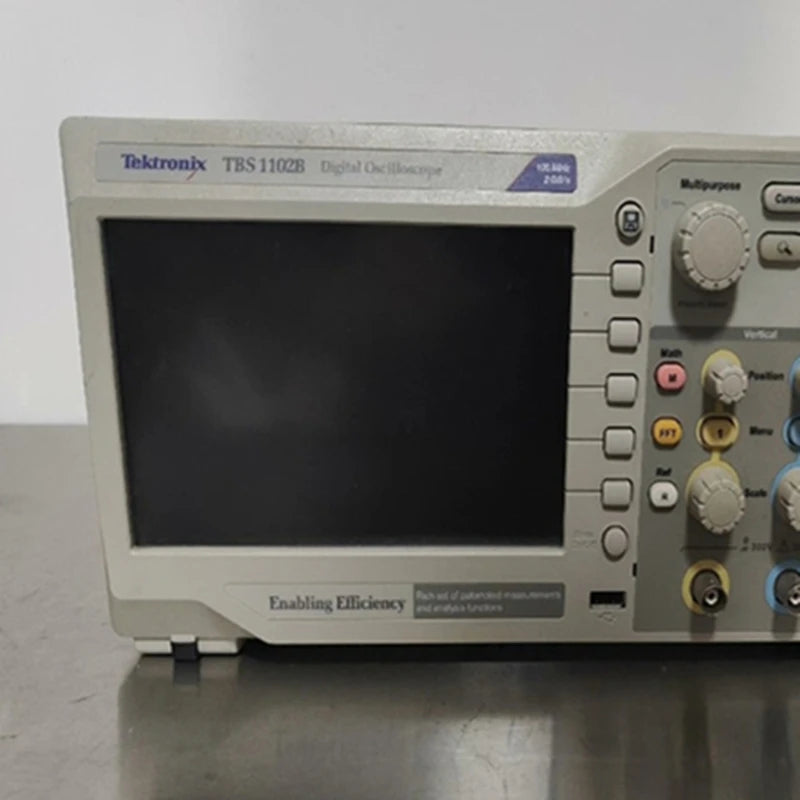 Used TBS1102B Tektronix Digital Storage Oscilloscope 100MHz Bandwidth 2-Channel Made in America