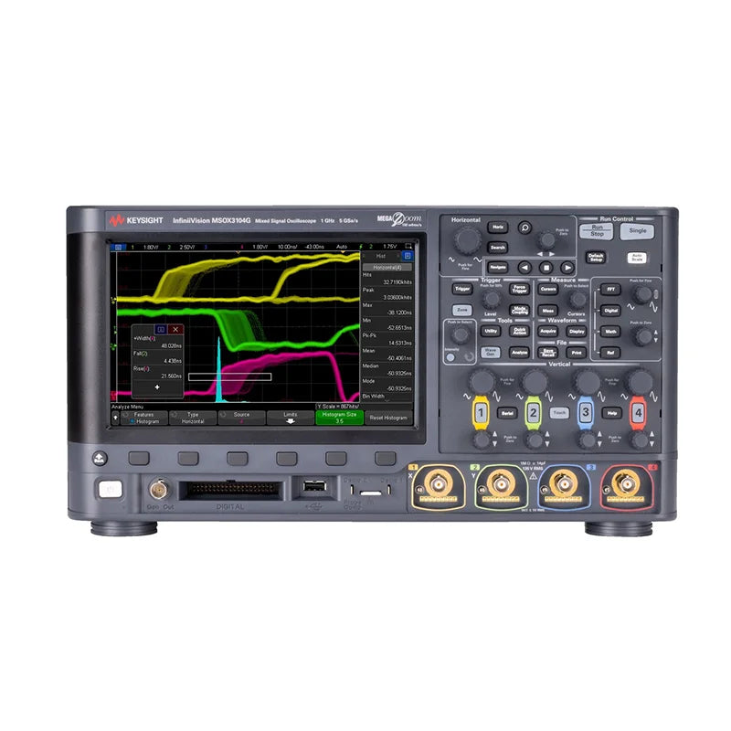 Keysight MSOX3054G Mixed Signal Oscilloscope, 500 MHz, 4 Analog Plus 16 Digital Channels New & Original - In Stock