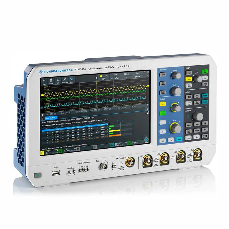 Used Rohde & Schwarz RTM3004 Digital Real-time Multifunction Mixed Signal Oscilloscope 4 Channels 10MHz