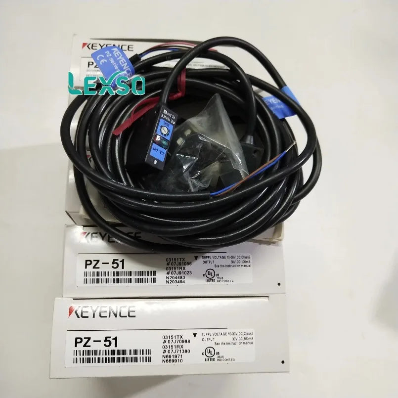 Original Brand KEYENCE Photoelectric Sensors PZ-51 Square Transmissive Cable With One Year Warranty lexso