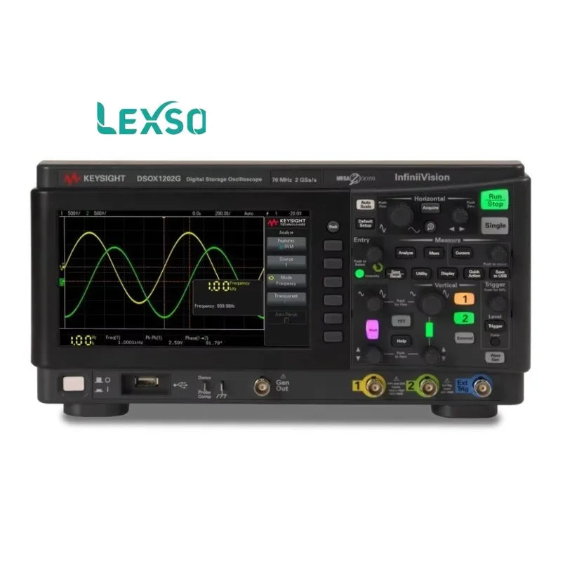 Keysight   DSOX1202G/DSOX1202A-200 InfiniiVision 1000 X Series 200MHz Bench Oscilloscope with 2 Analogue Channels lexso
