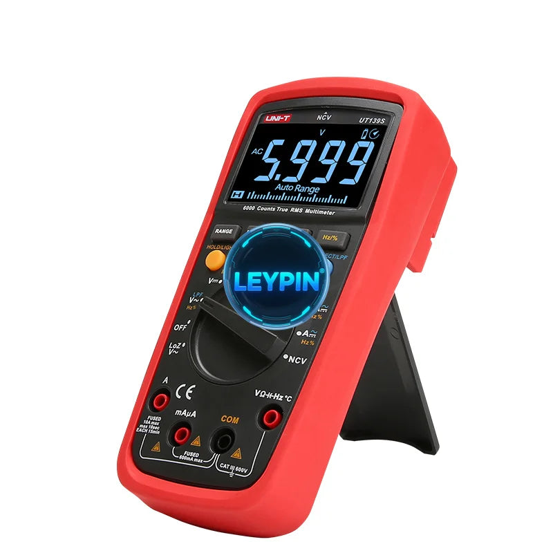 UNI-T UT139S True RMS Digital Multimeters Auto Range NCV Temperature Res Freq with Voltage Current and Capacitance ytdi
