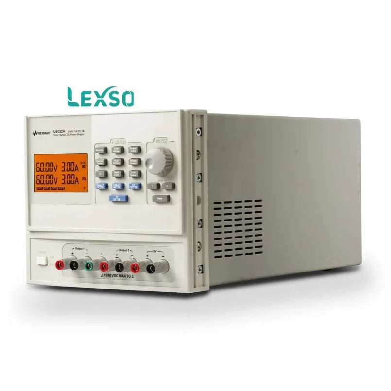 Keysight U8031A Triple-Output DC Power Supply, 30 V / 6 a (2x) and 5 V / 3 A; 375 W, Transient Response < 50 Usec    lexso