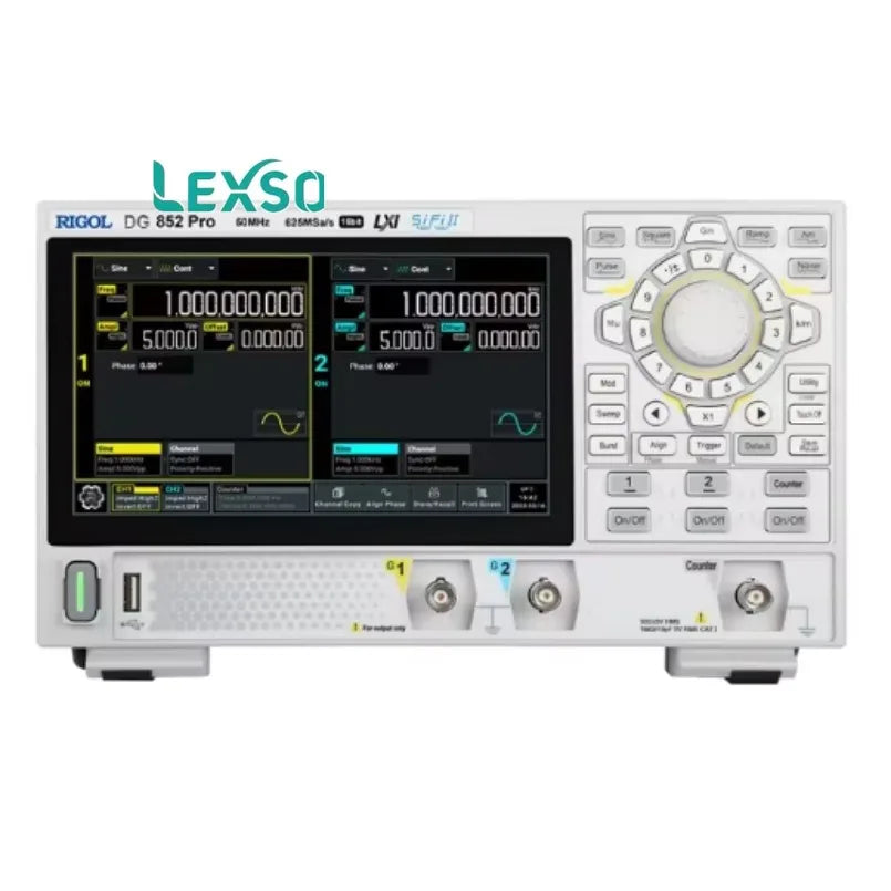 Rigol DG852 Pro Arbitrary Waveform Generator 50MHz 16 Bit Resolution up to 20th Generation Function lexso
