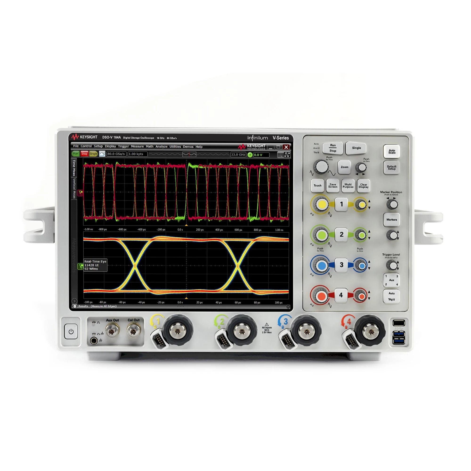 Keysight DSOV164A Infiniium V-Series Oscilloscope: 16 GHz, 4 Analog Channels