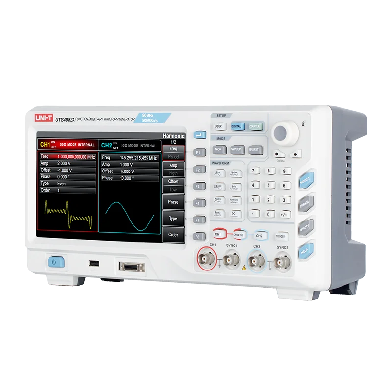 UNI-T UTG4202A 200Mhz 2 Channel Function/Arbitrary Waveform Signal Generator 500MSa/s 32Mpts lexso