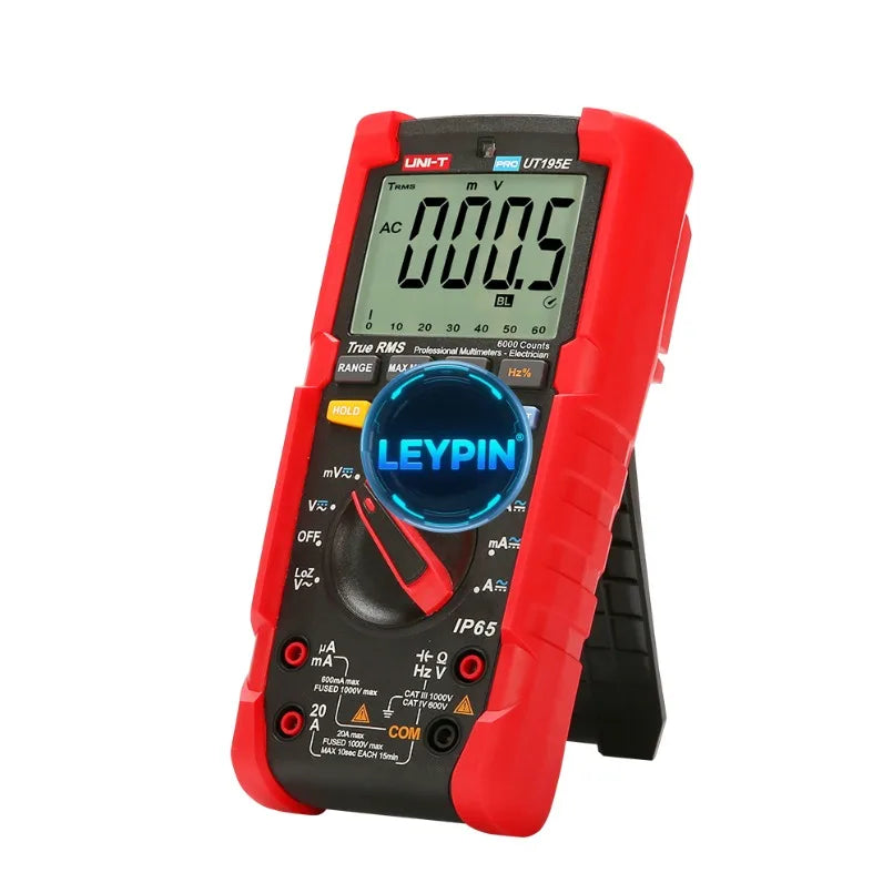 UNI-T UT195E Smart Multimeter Waterproof IP65 Flashlight LoZ Voltage Measurement True RMS Digital Multimeter     lexso