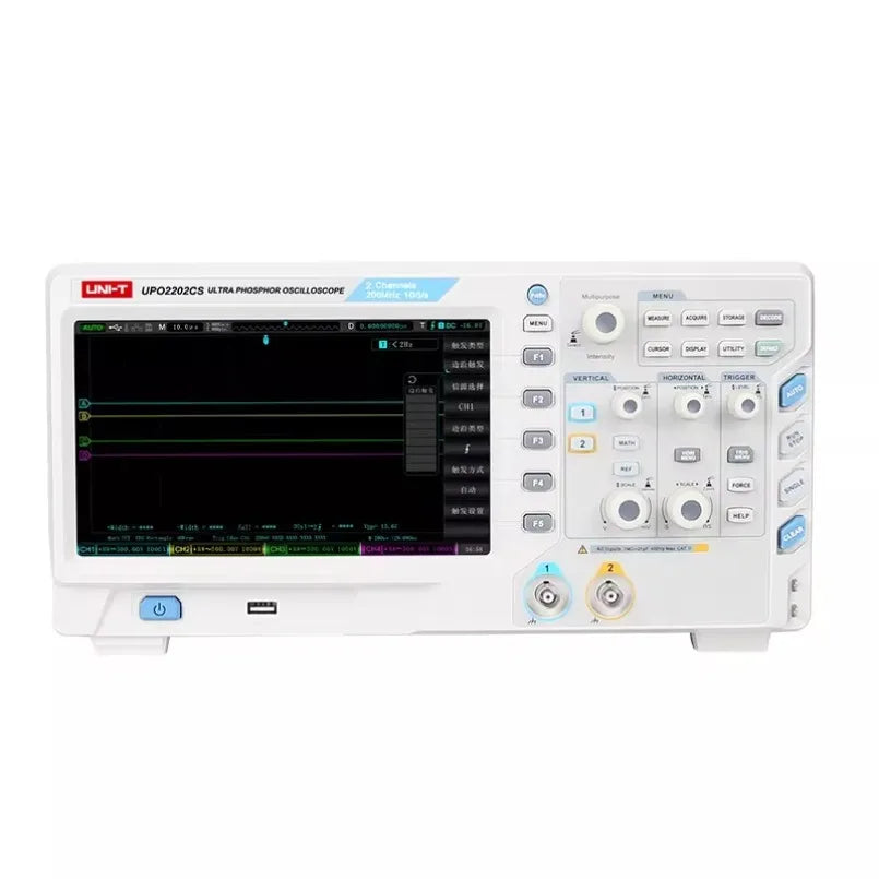 Uni-T Upo2202Cs 200Mhz Hardcover Analog Digital Fluorescence Oscilloscope Multimeter Cathode-Ray Oscilloscope 2 Channels lexso