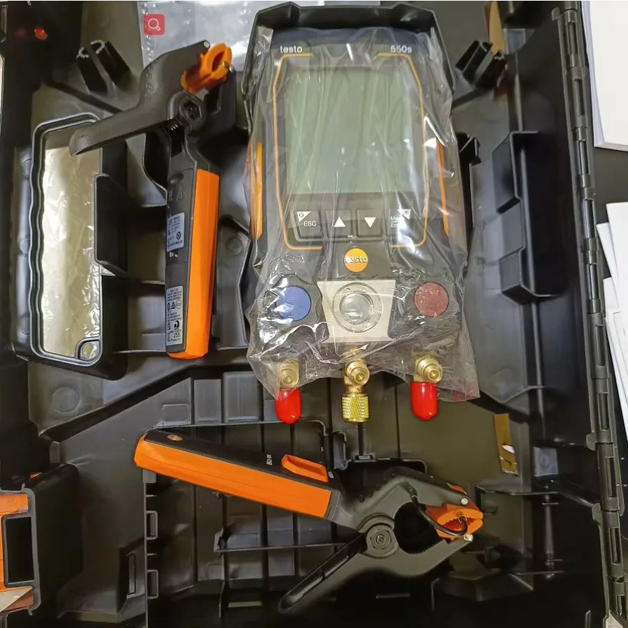 Great Quality Testo 550s Digital Manifold Kit with Temperature Probes LS   ytdi