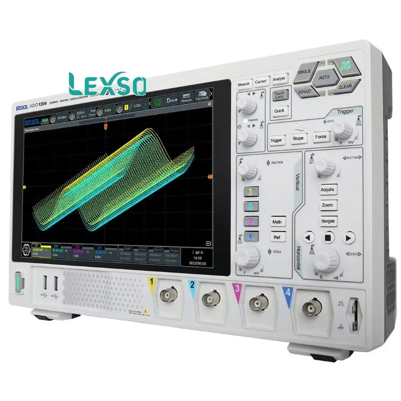 Rigol DHO1204 200MHz 4-Channel Digital Oscilloscope for Measurement 12-bit High Resolution 2GSa/s Sampling Rate r lexso