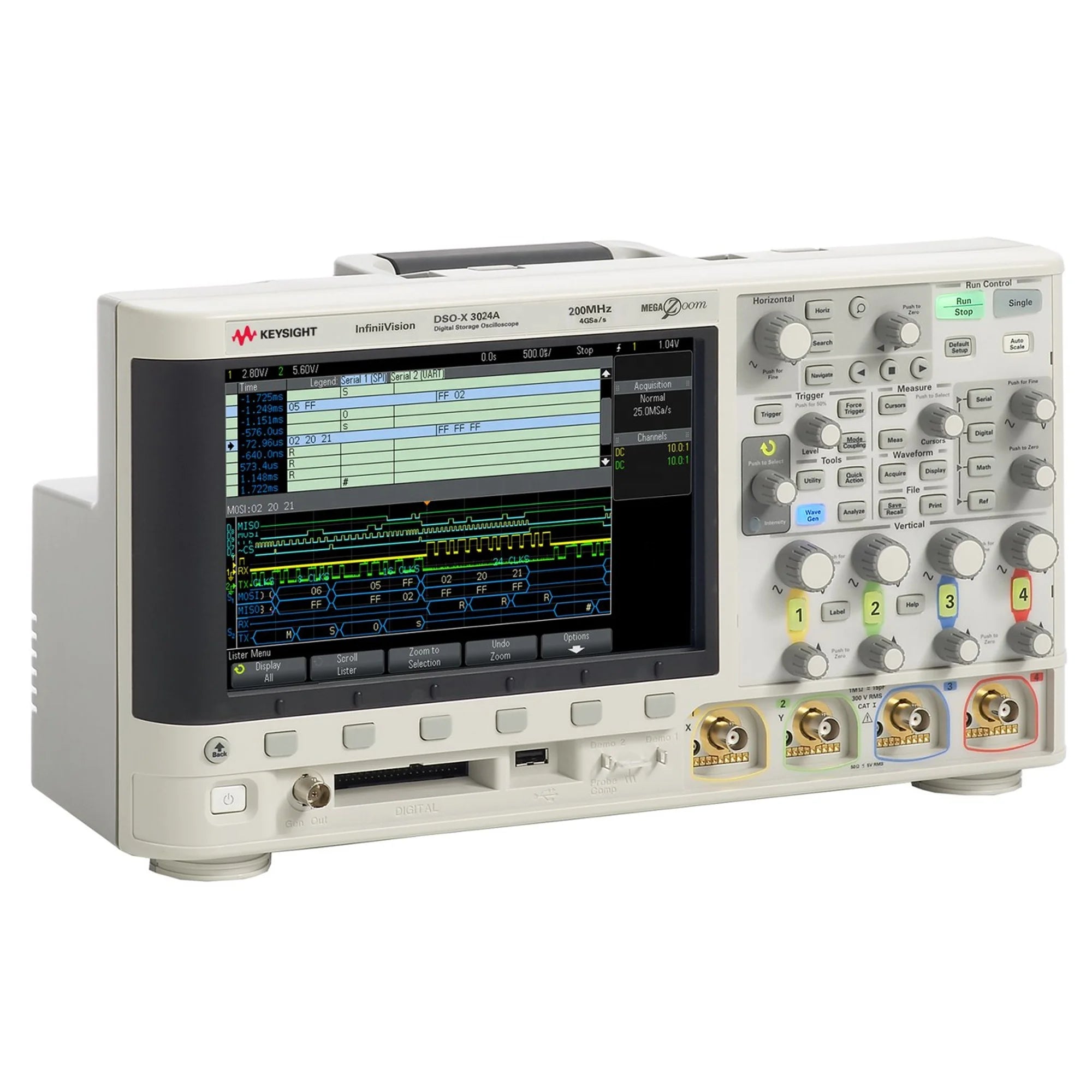 Keysight DSOX3024A Oscilloscope: 200 MHz, 4 Channels