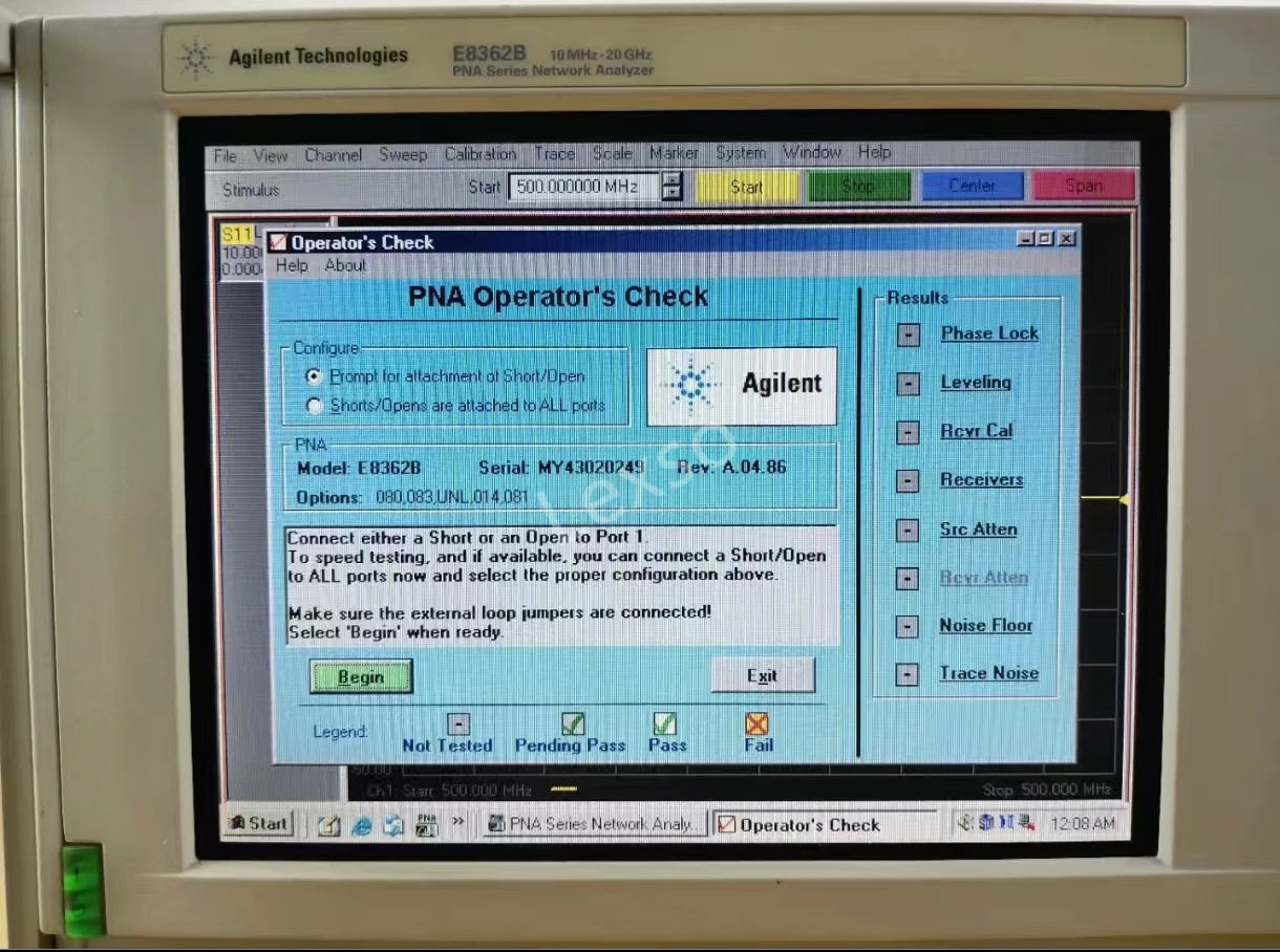 Used Agilent E8362B PNA Vector Network Analyzer 20 GHz    ytdi