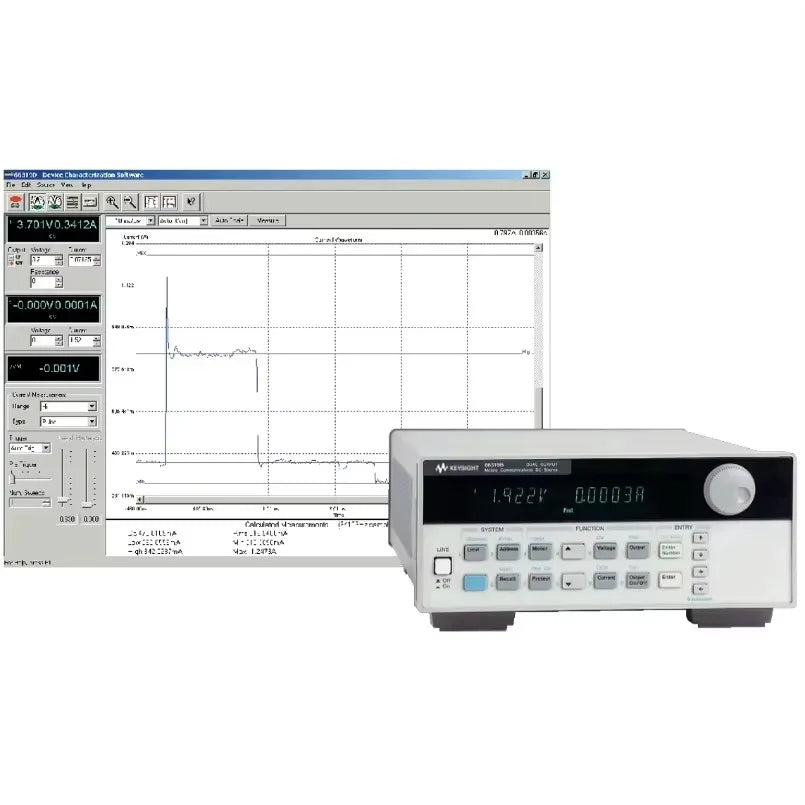 Keysight 66319B Dual Mobile Comm DC Source W/ Battery Emulation.Voltage:0 to 15V, Current:0 to 3A, Peak Current to 7 Ms:5A  lexso