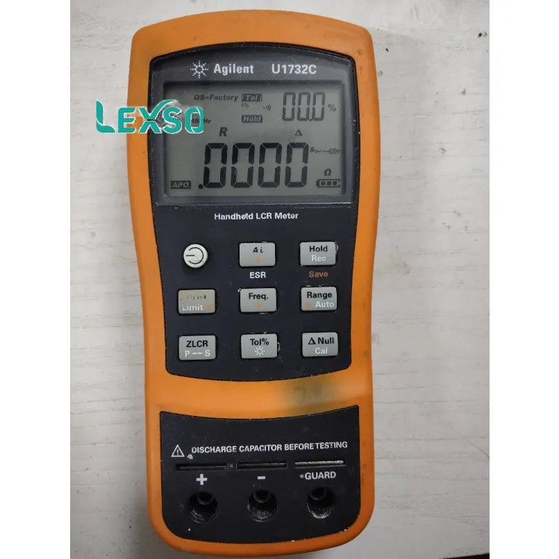 agilent / Keysight U1732C Handheld LCR Meter, 100Hz/120Hz/1kHz/10kHz    lexso
