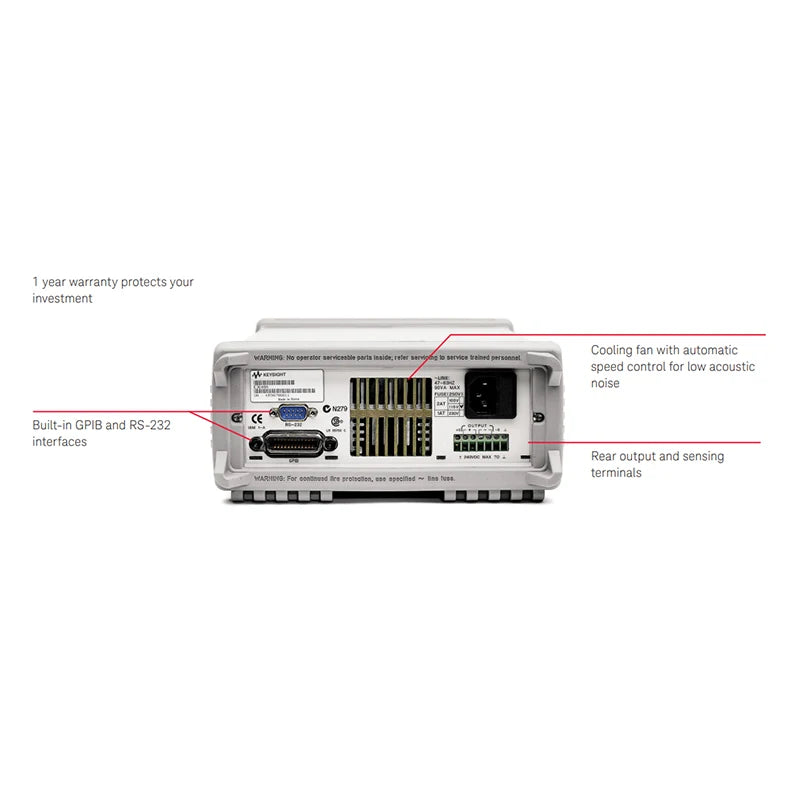 Keysight E3640A 30 W Power Supply 8 V 3 a or 20 V 1.5 a