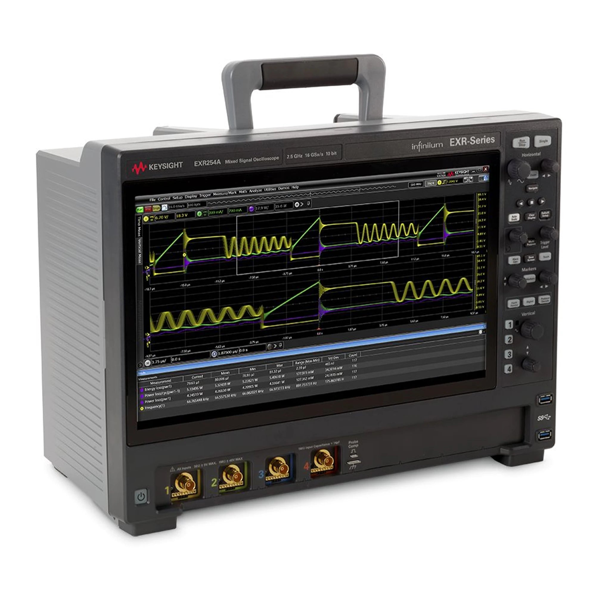 Keysight EXR254A Infiniium EXR Series Oscilloscope: 2.5 GHz, 4 Channels Maximum Memory Depth 1.6 Gpts