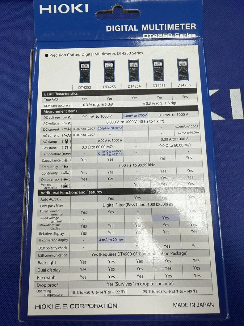 Original Brand New HIOKI DT4255 DT4256 DT4252 DT4253 Multimeter Price-Consult Us    ytdi