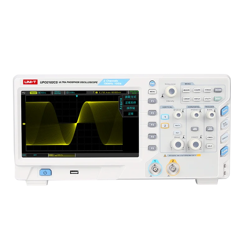 UNI-T UPO2104CS Economical Digital Oscilloscope Four Channels 100MHz Bandwidth 1GSa/s Sample Rate 56Mpts Memory Depth lexso