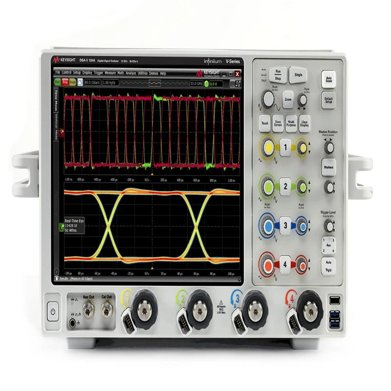 Used KEYSIGHT DSAV134A Infiniium V series oscilloscope 13GHz, 4 analog channels