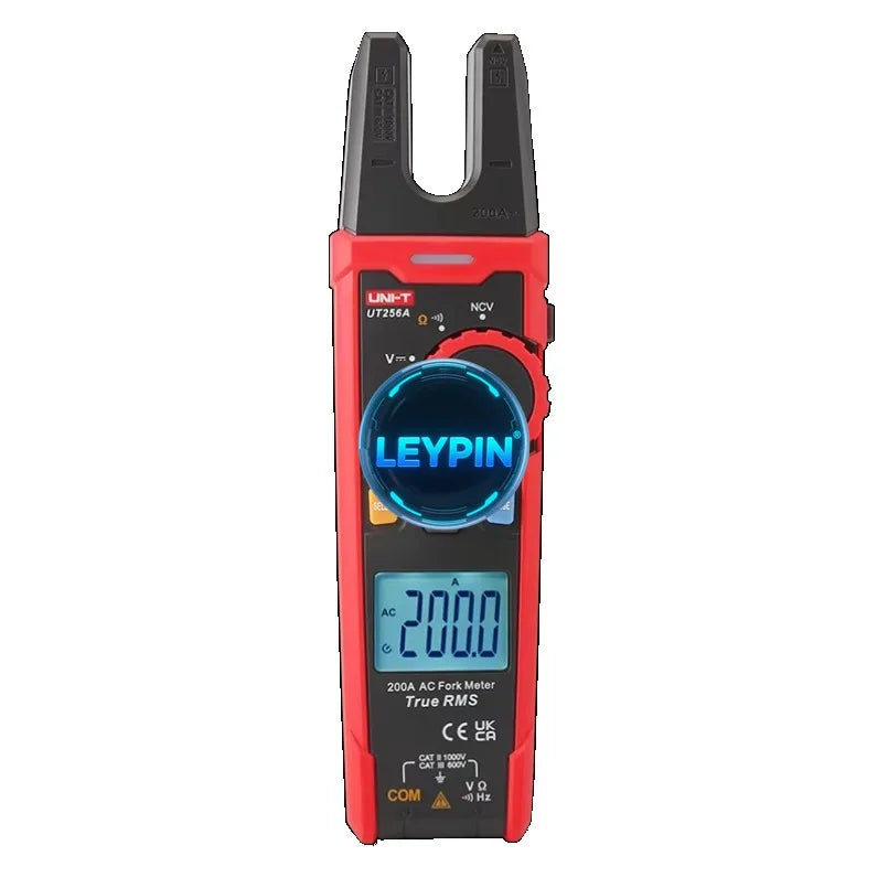 UNI-T UT256A 200A 1000V True RMS Fork Meters Digital Clamp Meter Amperometric Clamp Voltage Frequency Tester    lexso