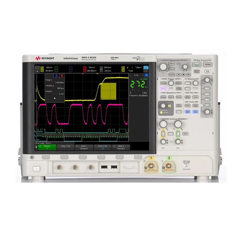 Keysight InfiniiVision 4000 X Series MSOX4032A Mixed Signal Oscilloscope, 350 MHz, 2 Analog Plus 16 Digital Channels