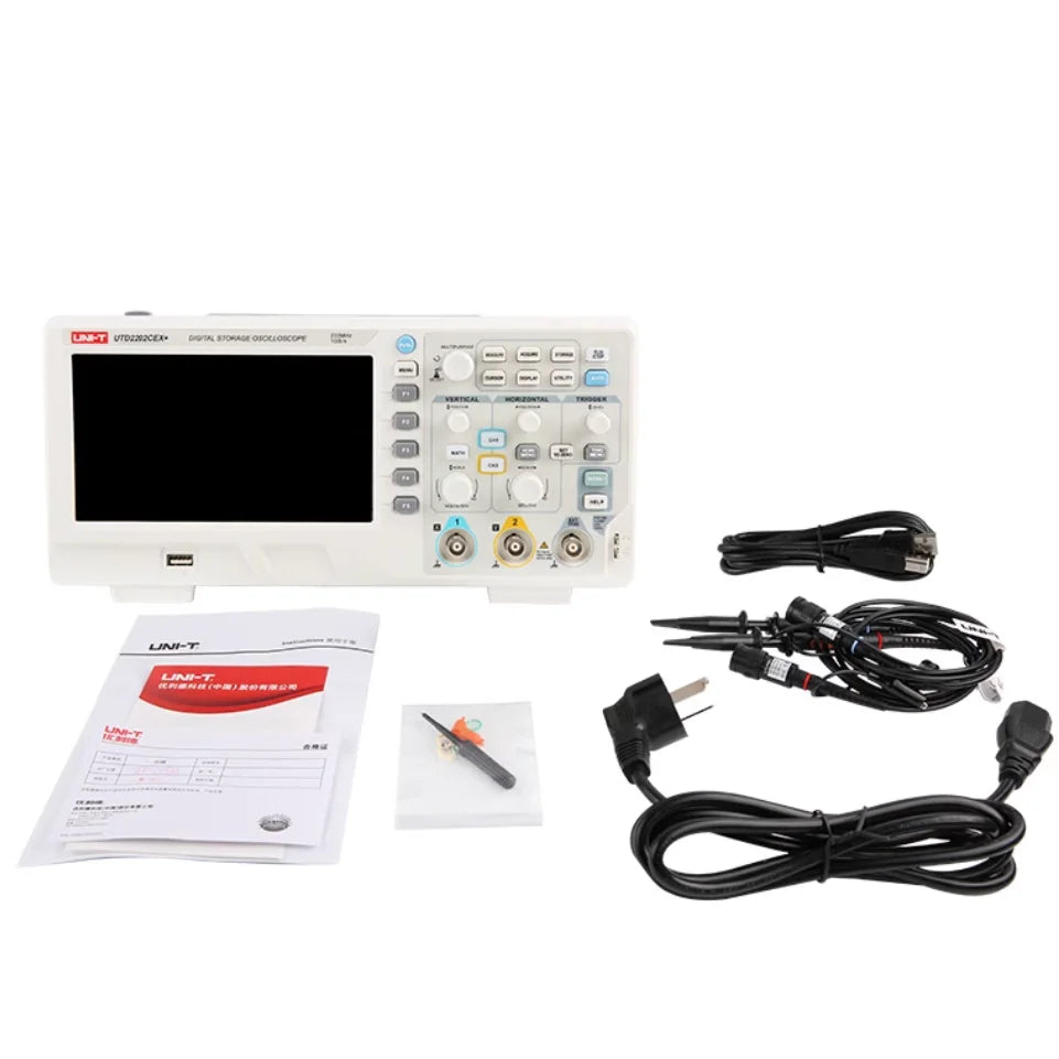 UNI-T UTD2102CEX+ (2 Channels / 100 MHz) Digital Oscilloscope UTD2052CEX+ 50MHz UTD2202CEX+ 200 MHz 1GSa/s 64kpts 5000 Wfms/s 6