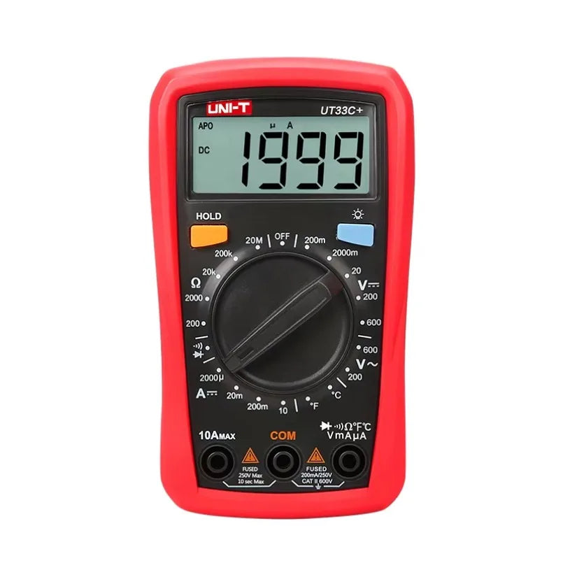 UNI-T UT33C+ Precision Multimeter Automatic Range Test Professional Capacitance Meter Ammeter Multi-Function Circuit Tester lexso