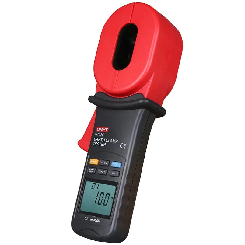 UNI-T UT275 Clamp Earth Ground Tester Auto Range Resistance Clamp Earth Resistance Tester with Data Storage Backlight lexso